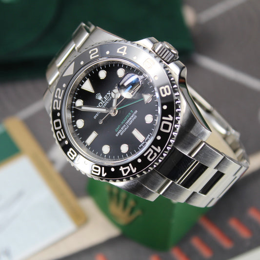 2014 Rolex GMT-Master II 116710LN -  Chromalight with Card